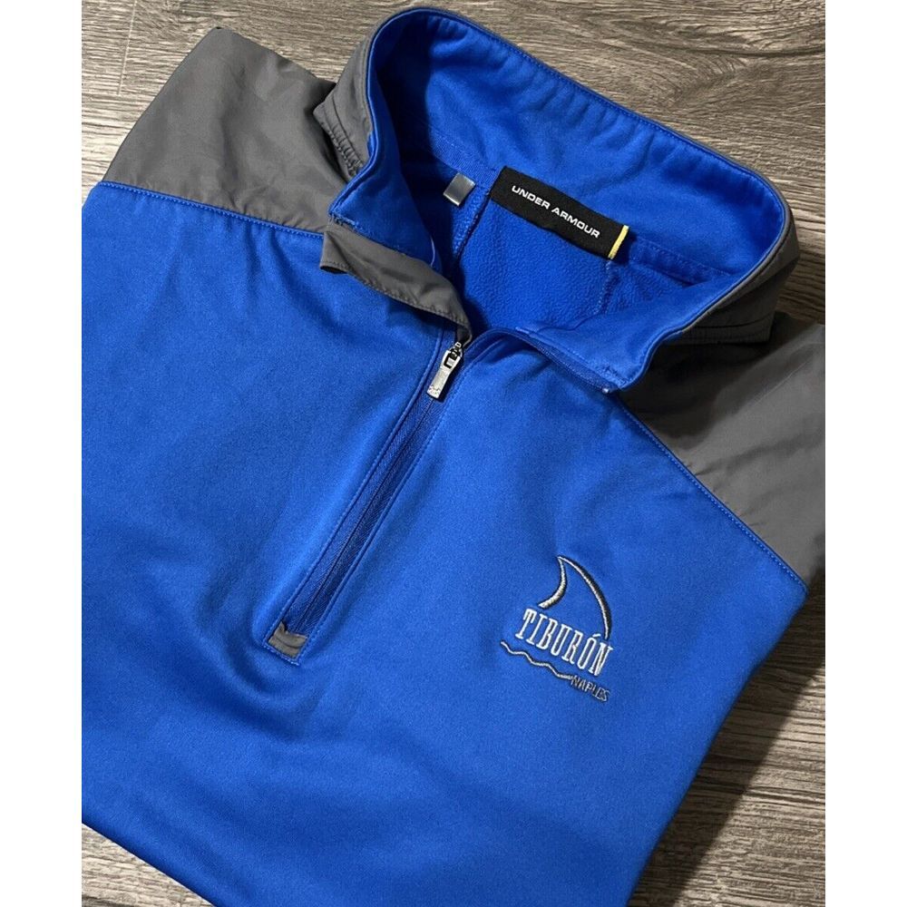 Under Armour Men's Cold Gear‎ Tiburon Golf Club 1/4 Zip Fleece Pullover Medium